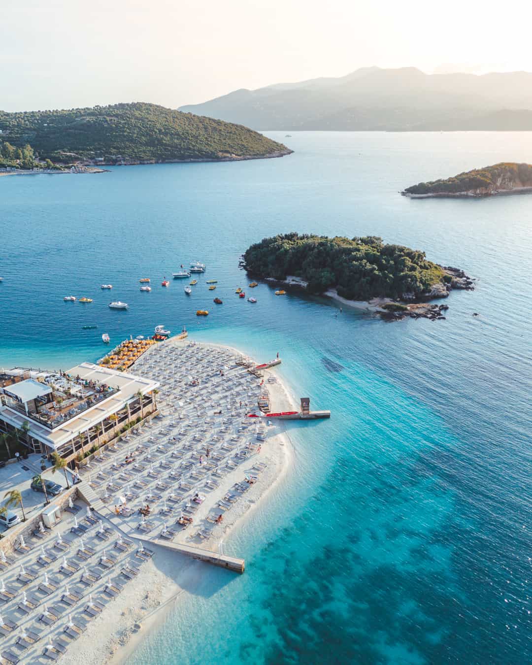 Ksamil Islands white sand beaches and turquoise waters